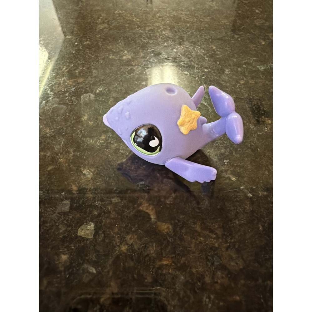 Littlest Pet Shop Purple Whale 644 Authentic LPS